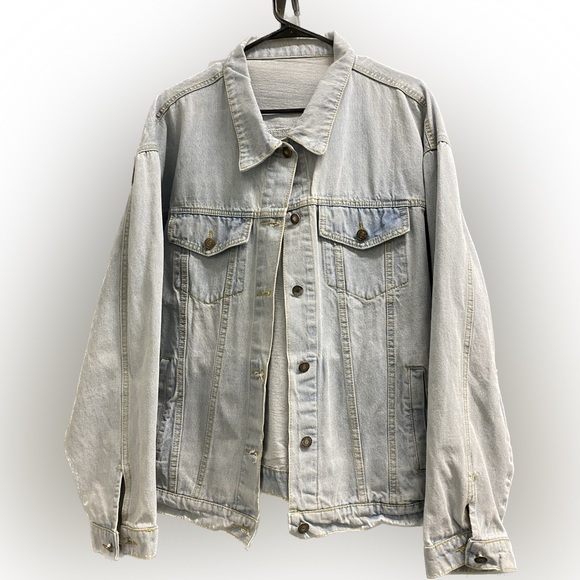 Washed denim jacket - Picture 1 of 7